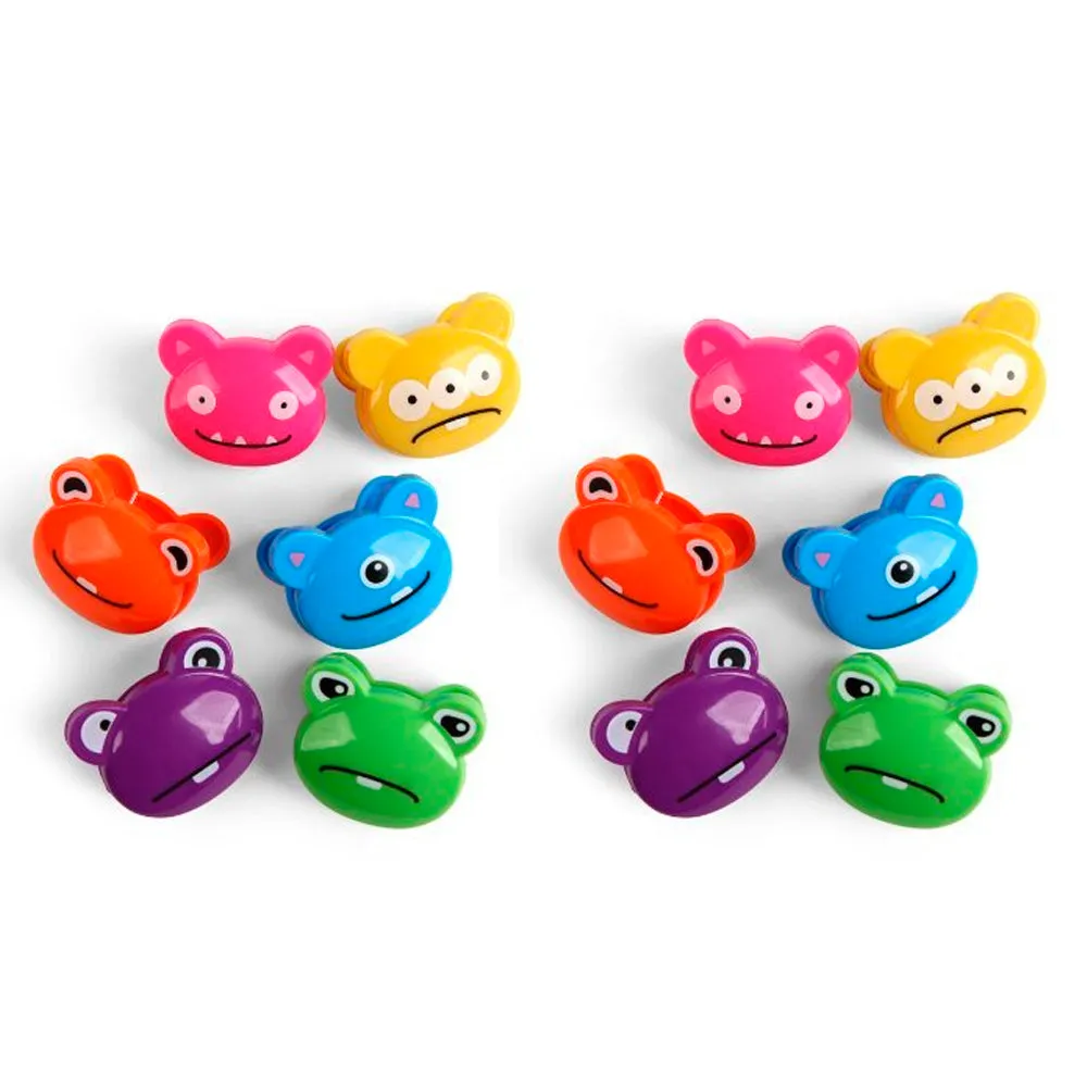 12 Pc Kikkerland Bag Sealing Clips Food Storage Seal Tight Chips Monster Clip