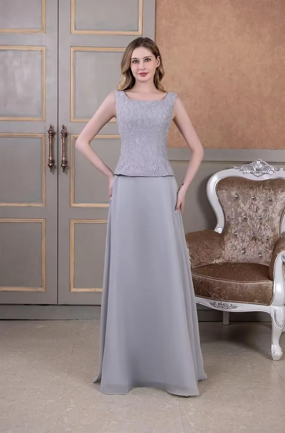2 Piece Mother of The Bride Dresses for Wedding Mother of The Groom Dresses with Jacket Wedding Guest Dresses for Women