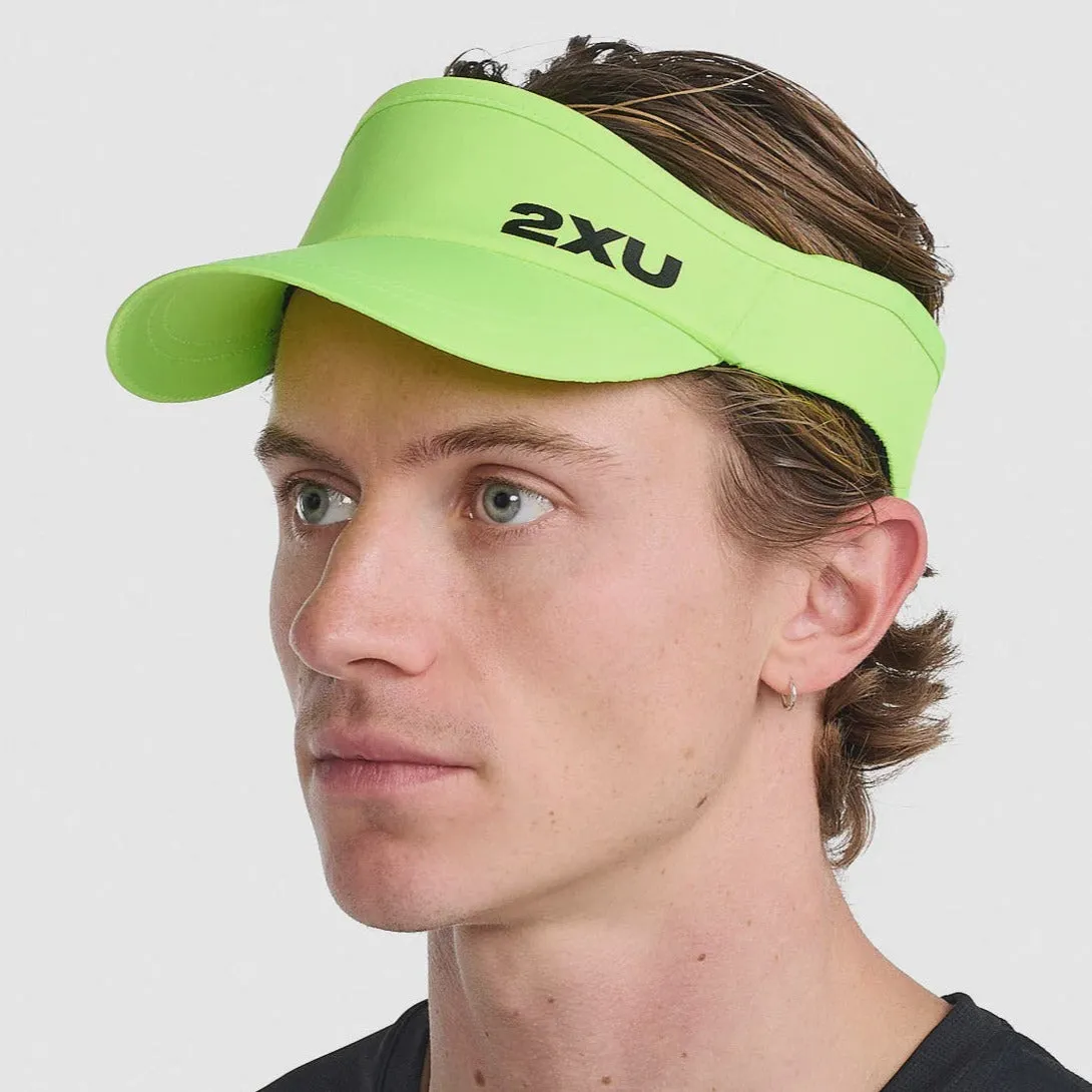 2XU Run Visor - Volt/Black