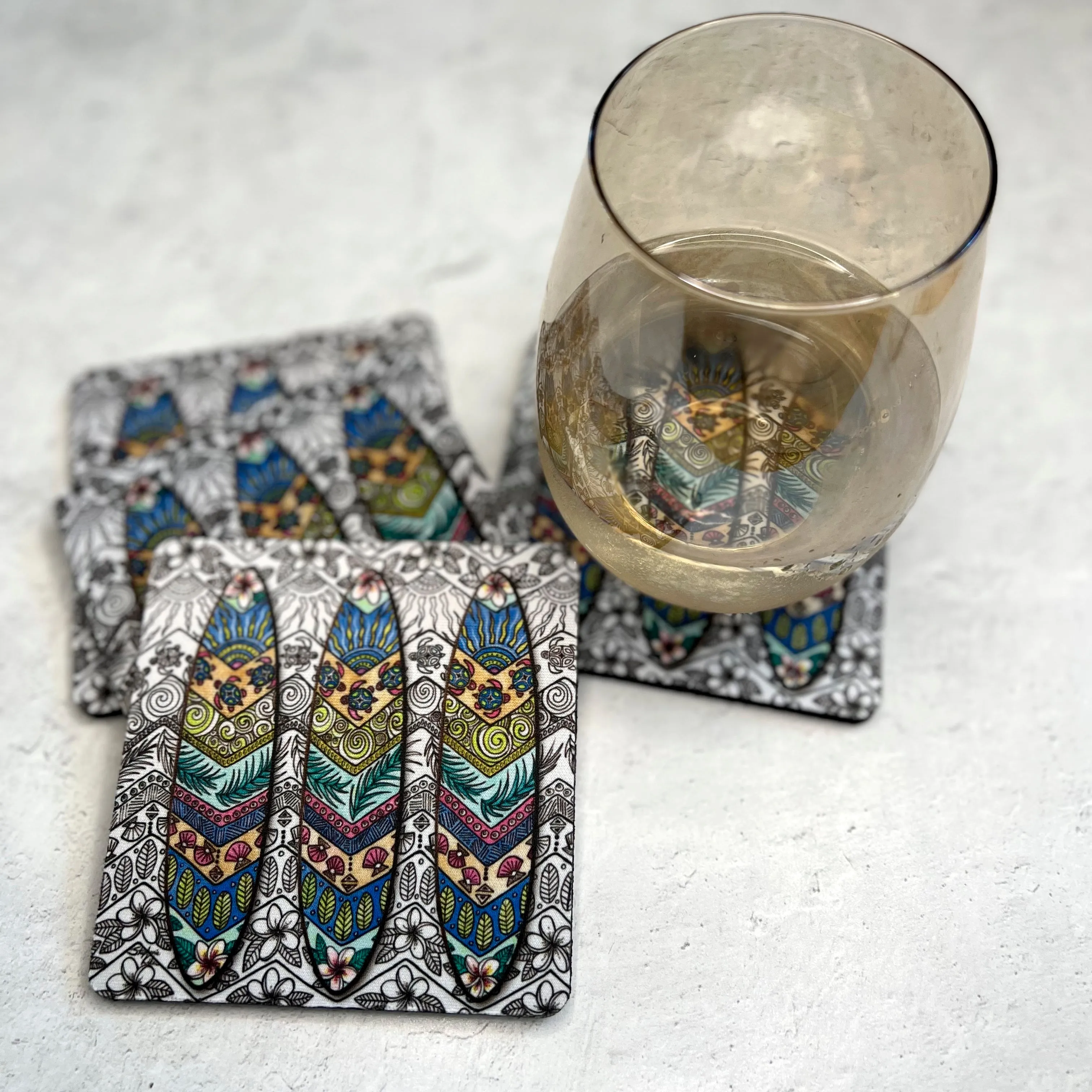 3 Surf Boards Coaster