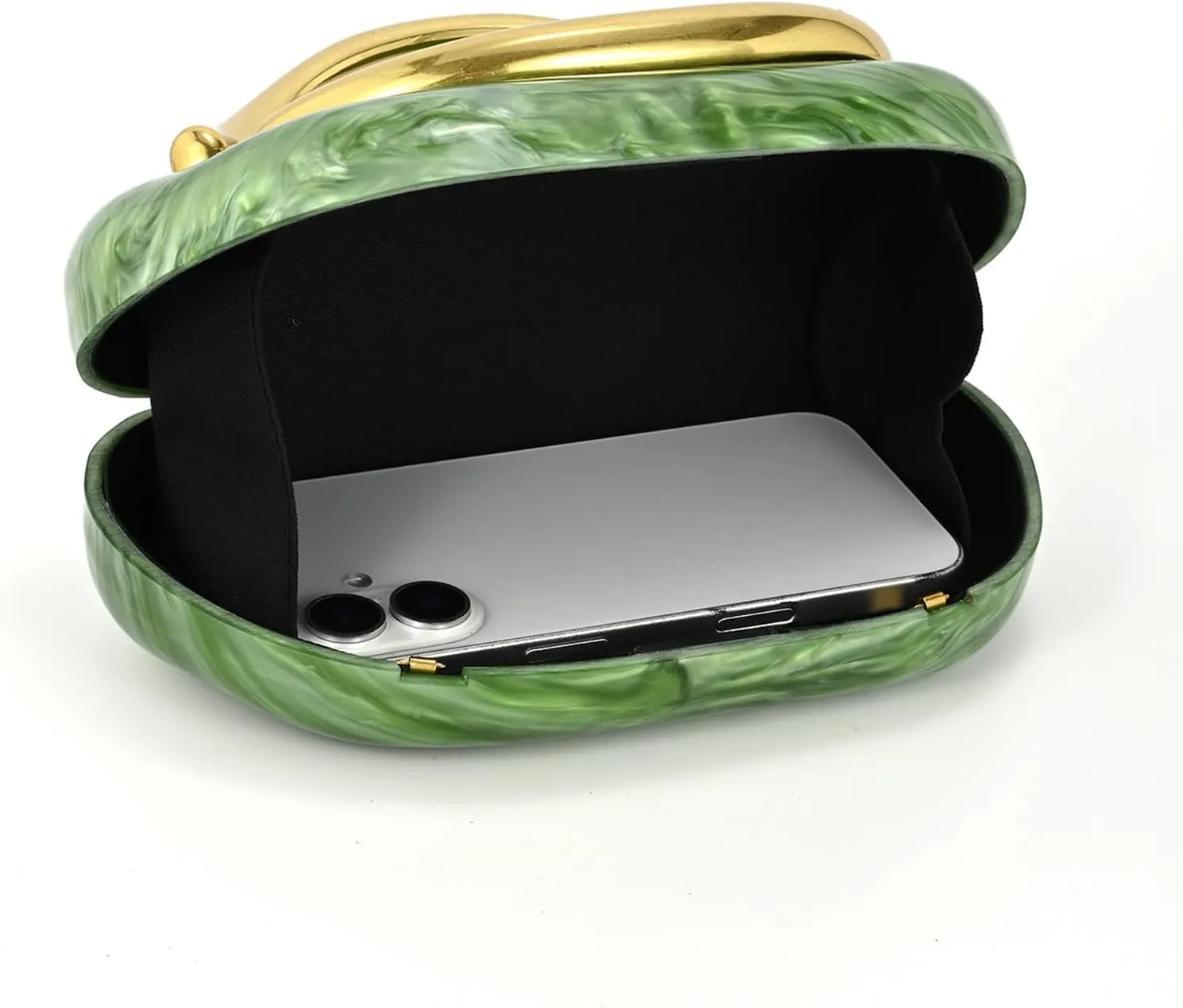 Acrylic Handbags Purses For Women,Crossbody Wallets Designer Clutch Mini Party Evening Bag Trendy Shoulder Gold Chain