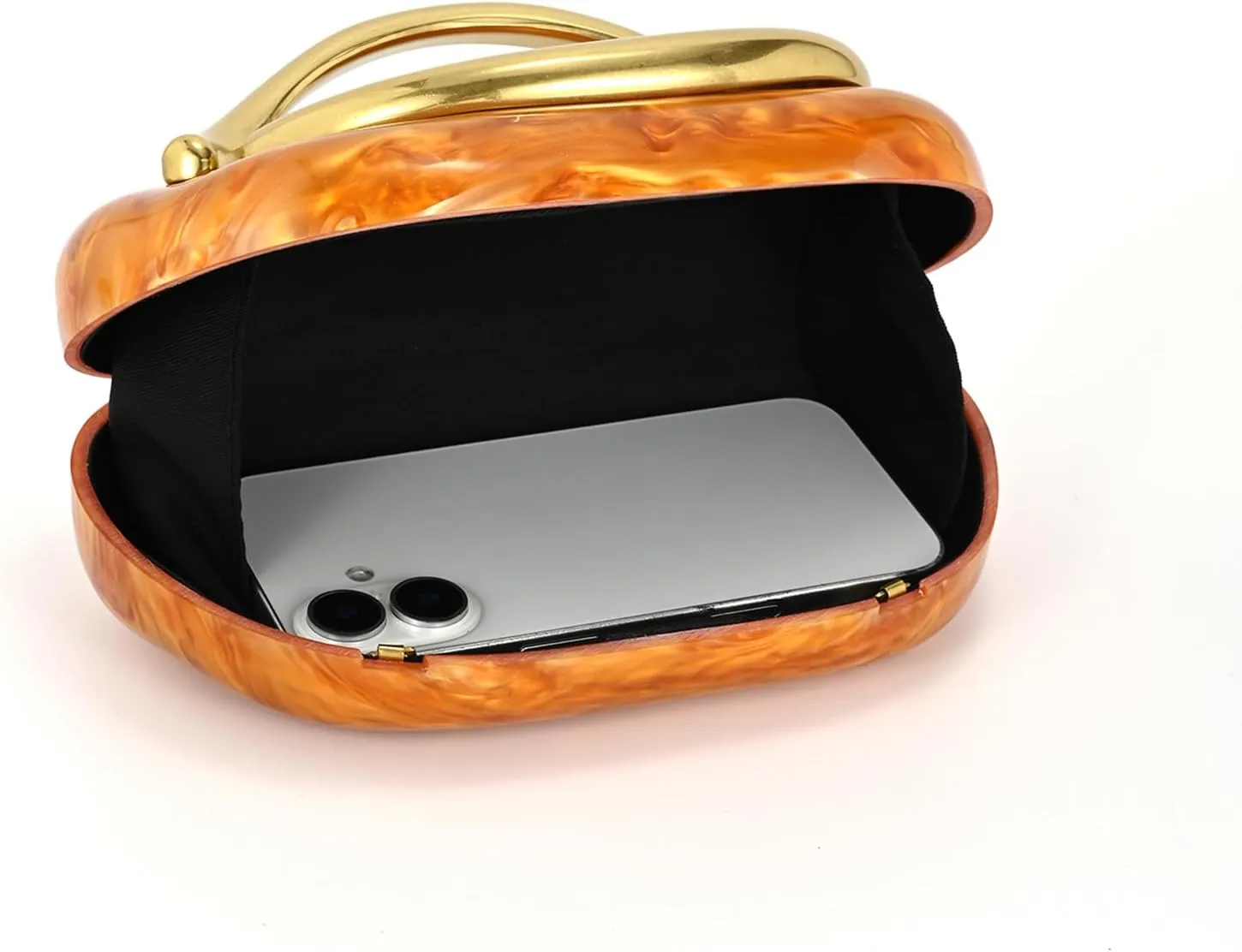 Acrylic Handbags Purses For Women,Crossbody Wallets Designer Clutch Mini Party Evening Bag Trendy Shoulder Gold Chain