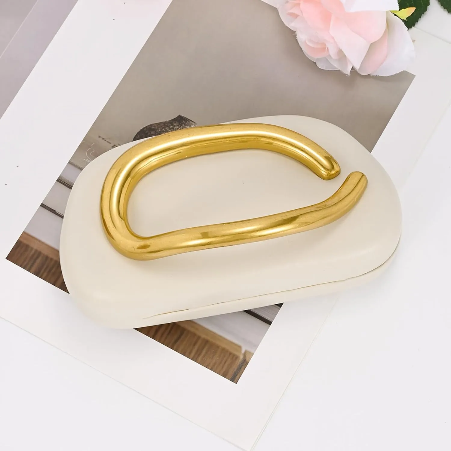 Acrylic Handbags Purses For Women,Crossbody Wallets Designer Clutch Mini Party Evening Bag Trendy Shoulder Gold Chain