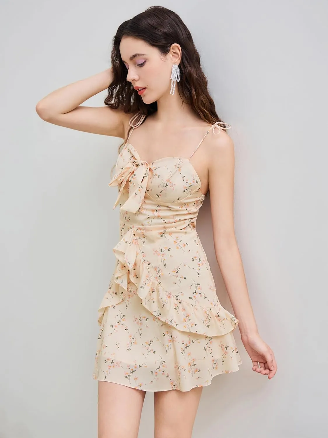CIDER Floral Summer Dress Elegant Mini Dress Summer Dresses for Women 2025 Brunch