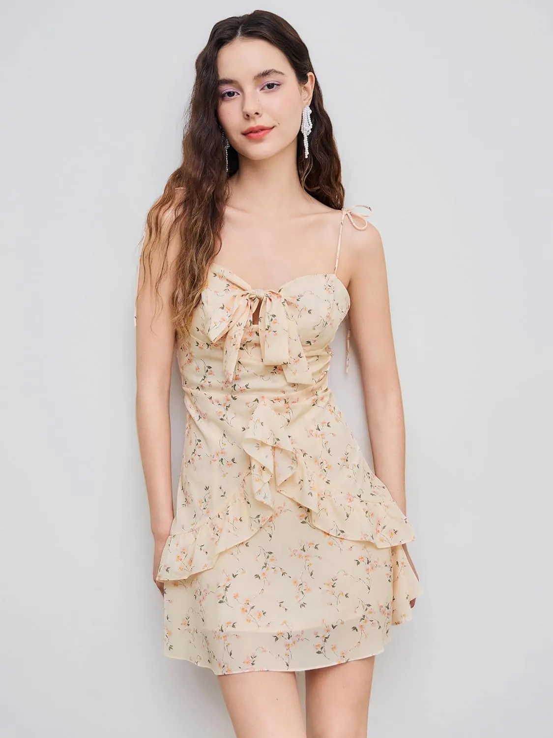 CIDER Floral Summer Dress Elegant Mini Dress Summer Dresses for Women 2025 Brunch