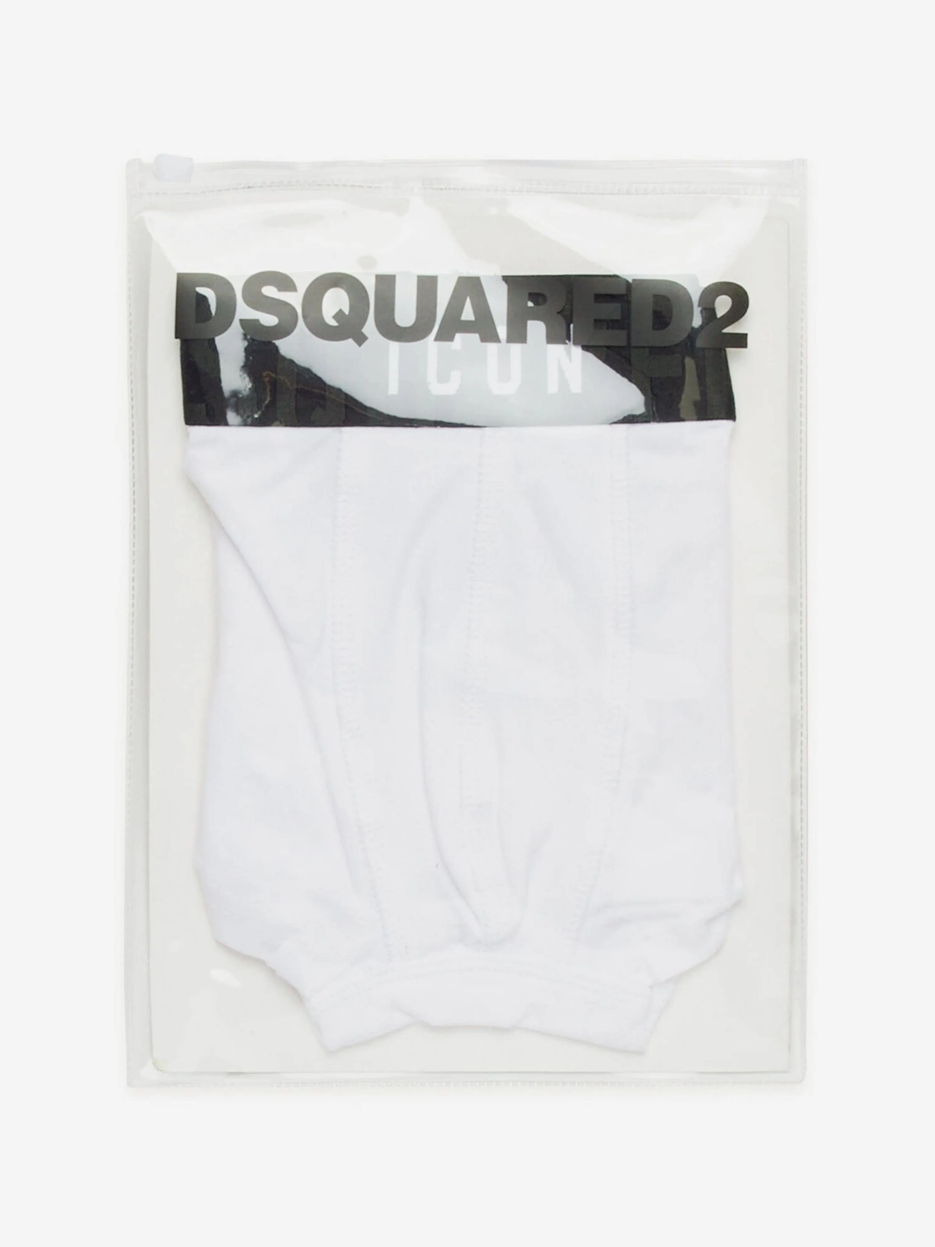 Dsquared2 Boys Logo Boxer Shorts in White