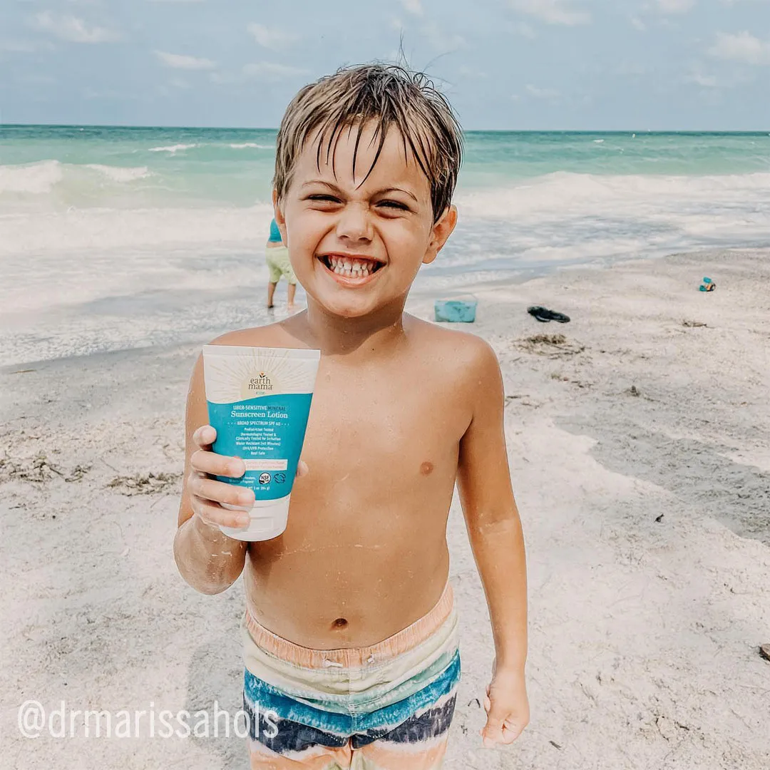 Earth Mama's Uber-Sensitive Mineral Sunscreen: Safeguard Sensitive Skin Naturally (SPF 40)