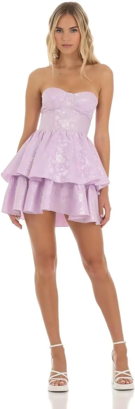 Embroidery Satin Short Homecoming Dresses for Teens 2024 Straplesss Tiered Prom Dress Mini Party Cocktial Gowns