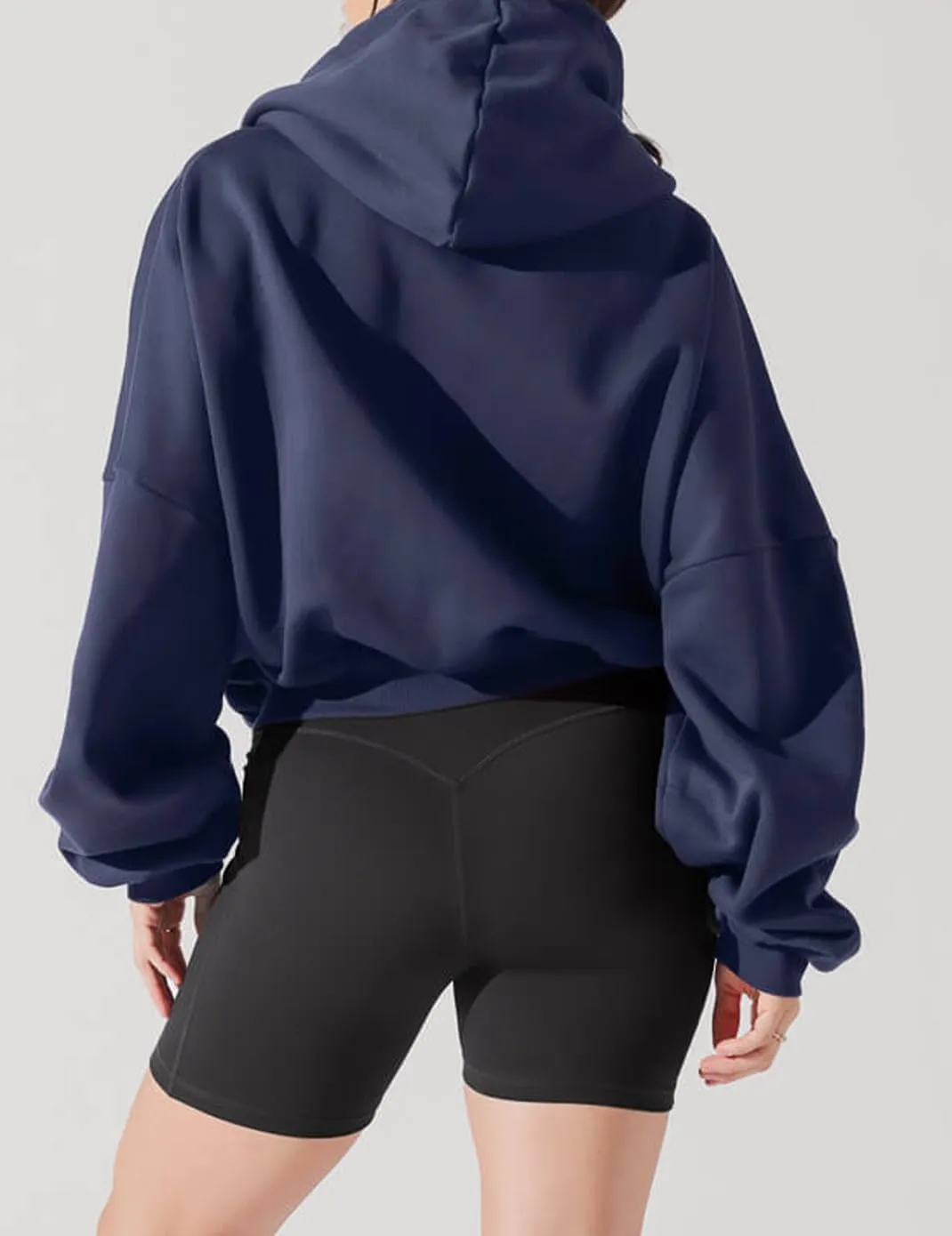 Haellun Womens Oversized Long Sleeve Zip Up Hoodie Fleece Drawstring Sweatshirts Pullover Sweaters with Pockets