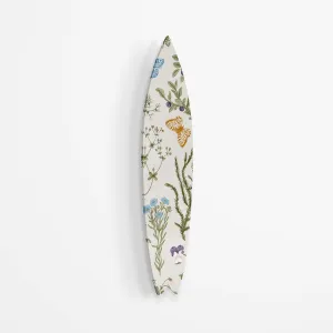 Herbs and Wild Flowers Acrylic Surfboard Wall Art