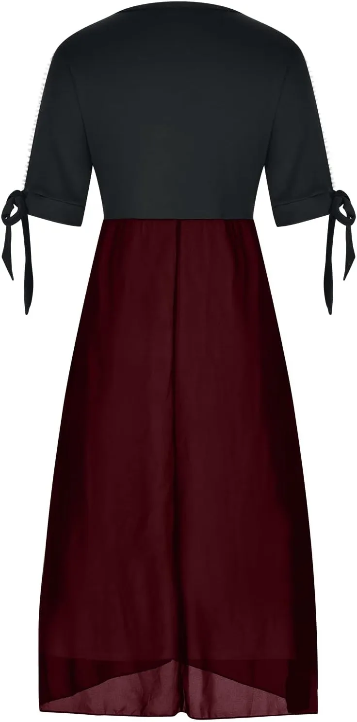 HGps8w Mother of The Bride Dresses for Women Plus Size Elegant V Neck Cold Shoulder Lace Chiffon Flowy Formal Evening Dress