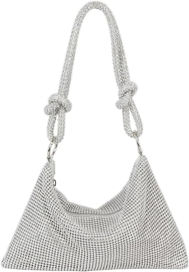 Le Miel Wedding Clutch Evening Bag with Rhinestone Accents Sparkling Moments for Women