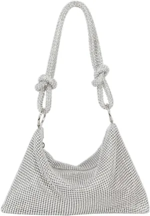 Le Miel Wedding Clutch Evening Bag with Rhinestone Accents Sparkling Moments for Women
