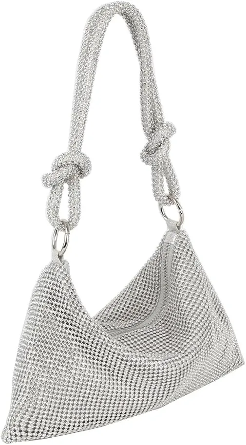 Le Miel Wedding Clutch Evening Bag with Rhinestone Accents Sparkling Moments for Women
