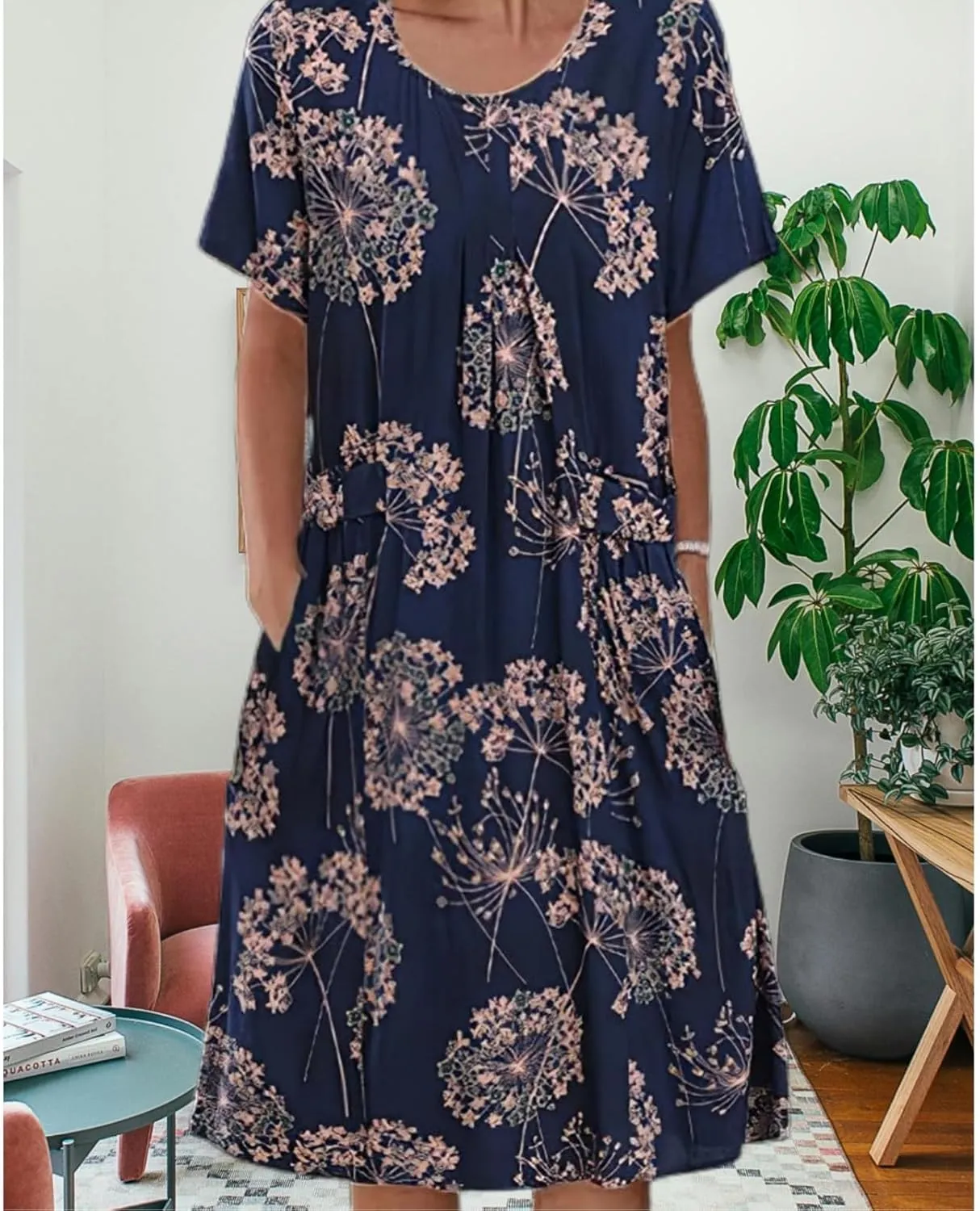 LOAIHA Womens Cotton Heart Tiered High Waist Long Dress Long Sleeve Asymmetric Ruffle Layered Hem Maxi Dress with Pockets