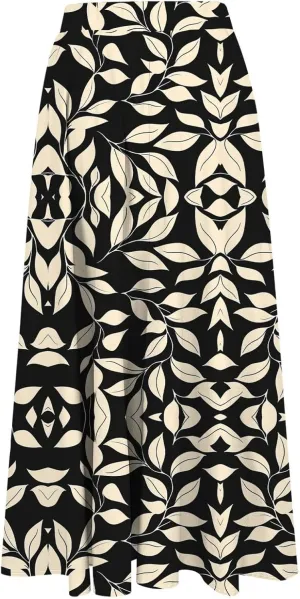 Long Skirts for Women High Elastic Waist Boho Flowy Midi Skirt Casual Summer Floral Pleated A Line Boho Cute Skirts