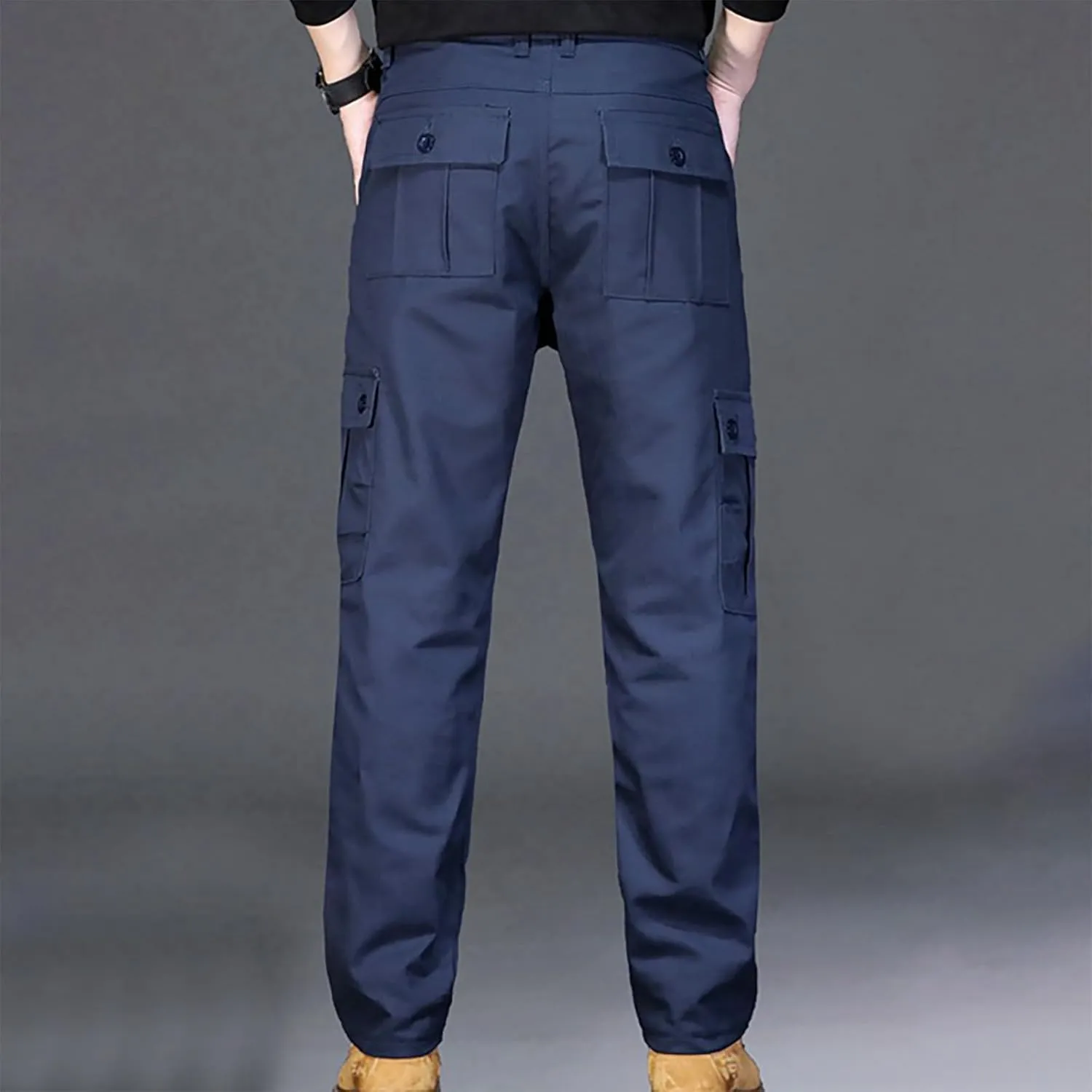 Mens Casual Pants Hiking Chino Cargo Pants Lightweight Outdoor Twill Jogger Sweatpants Loose Straight Leg Pants