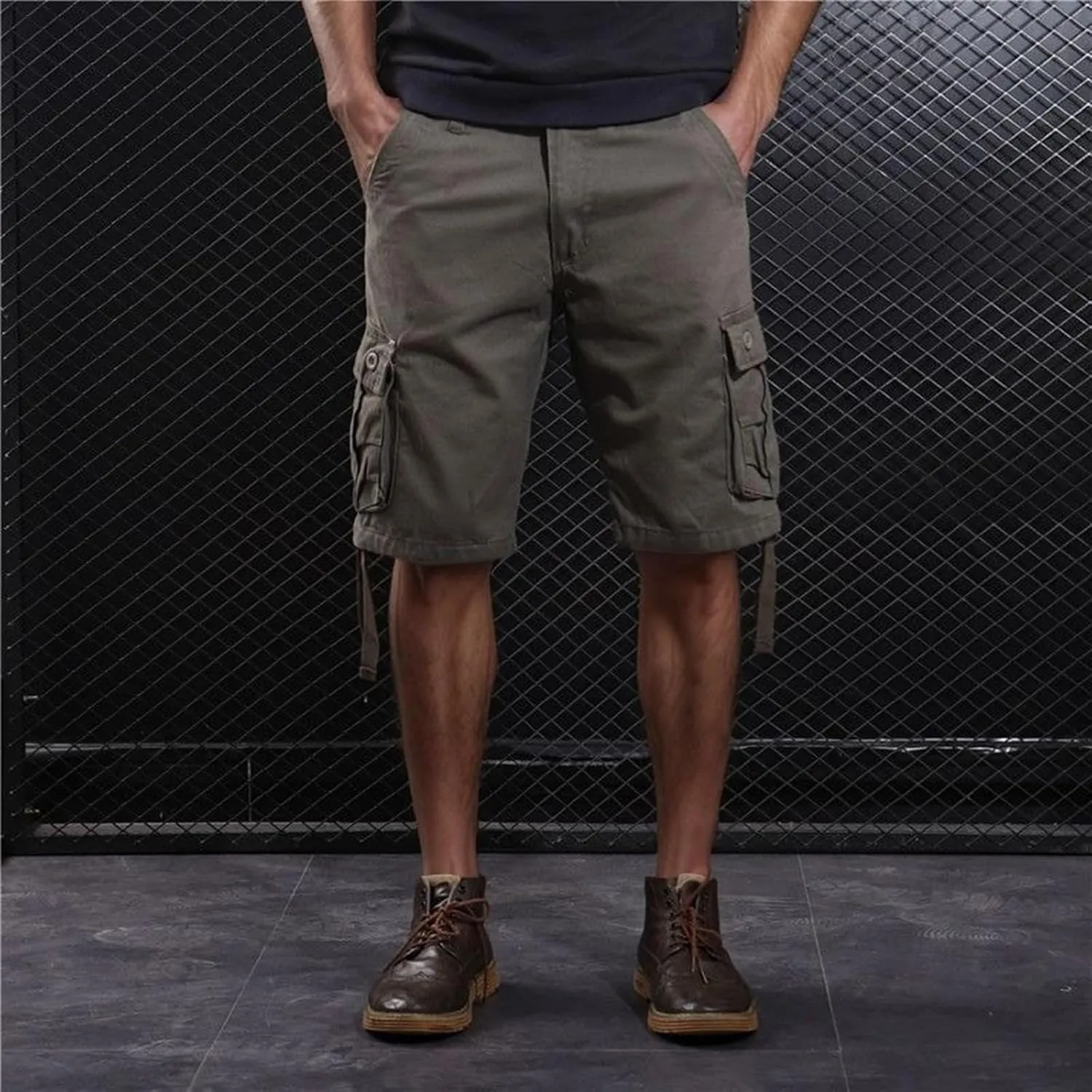 Mens Sweatpants with Pockets Hiking Plaid Work Bike Swim Public Riding Motorcycle Sport Regular Fit Casual Cargo