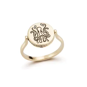 Octogram Spin Ring