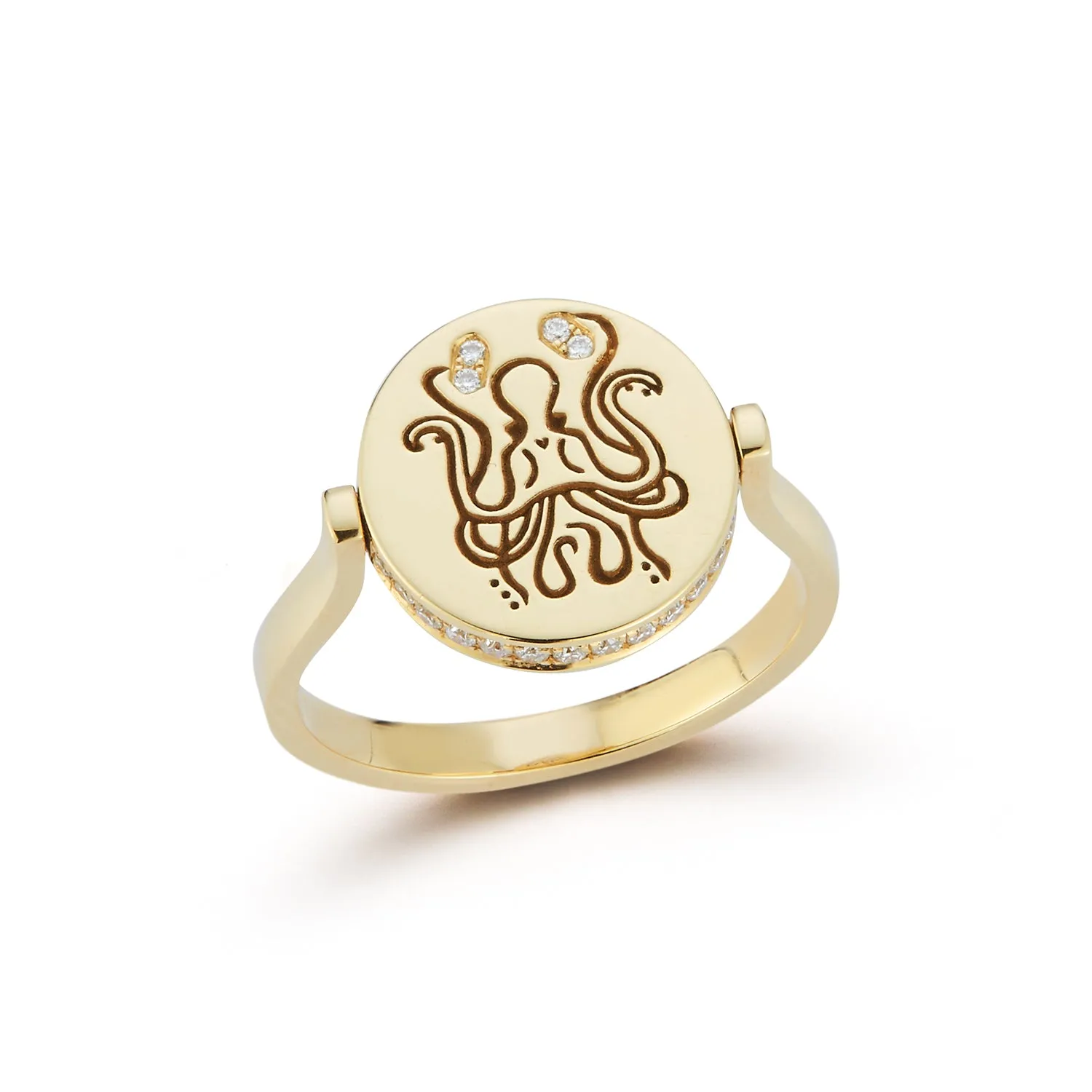 Octogram Spin Ring