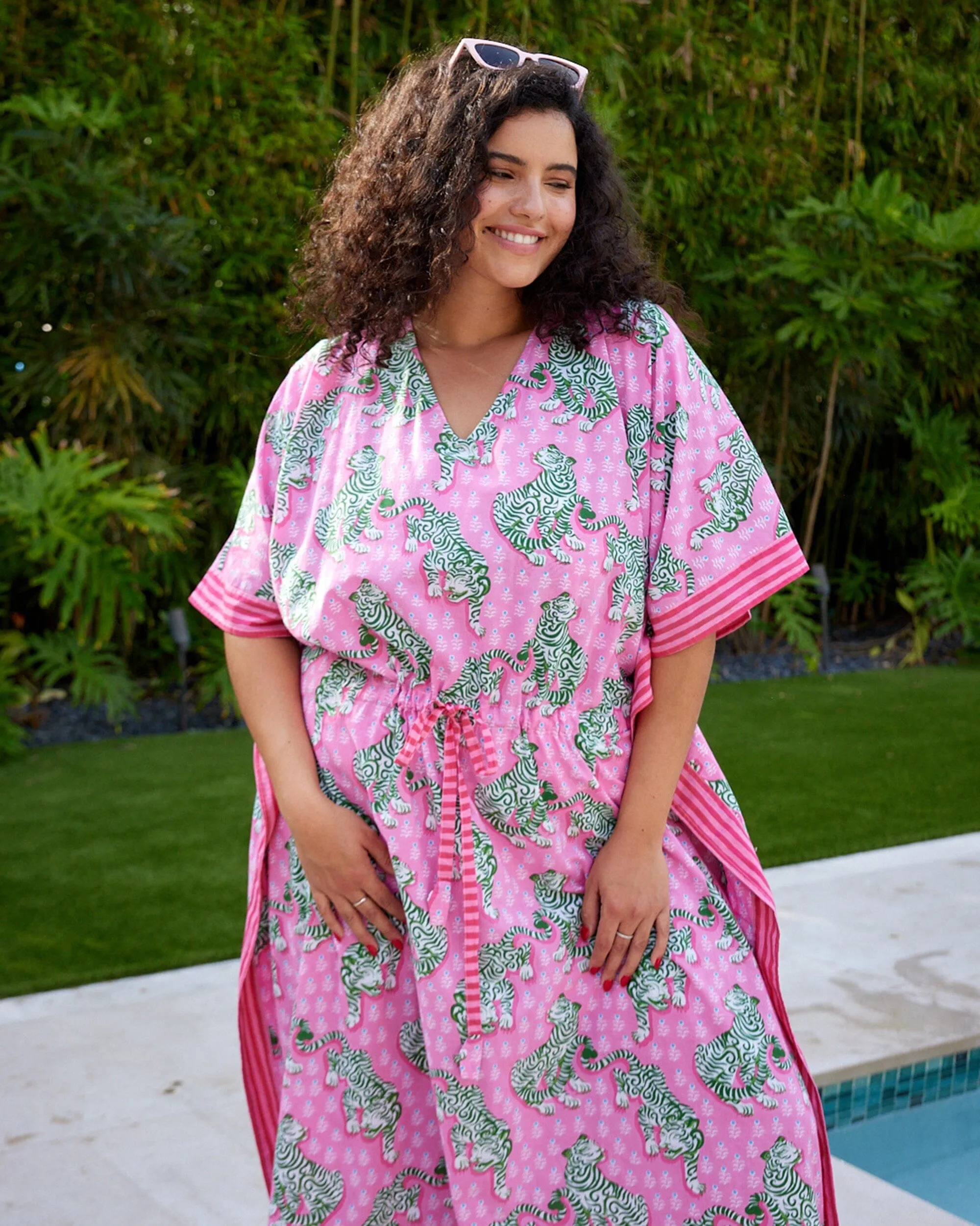 Pink Tiger Queen Let's Cruise Caftan
