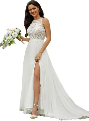 Raseal Simple Satin Bridal Dress Long for Women Off The Shoulder A Line Wedding Dress for Bridal RSWD001
