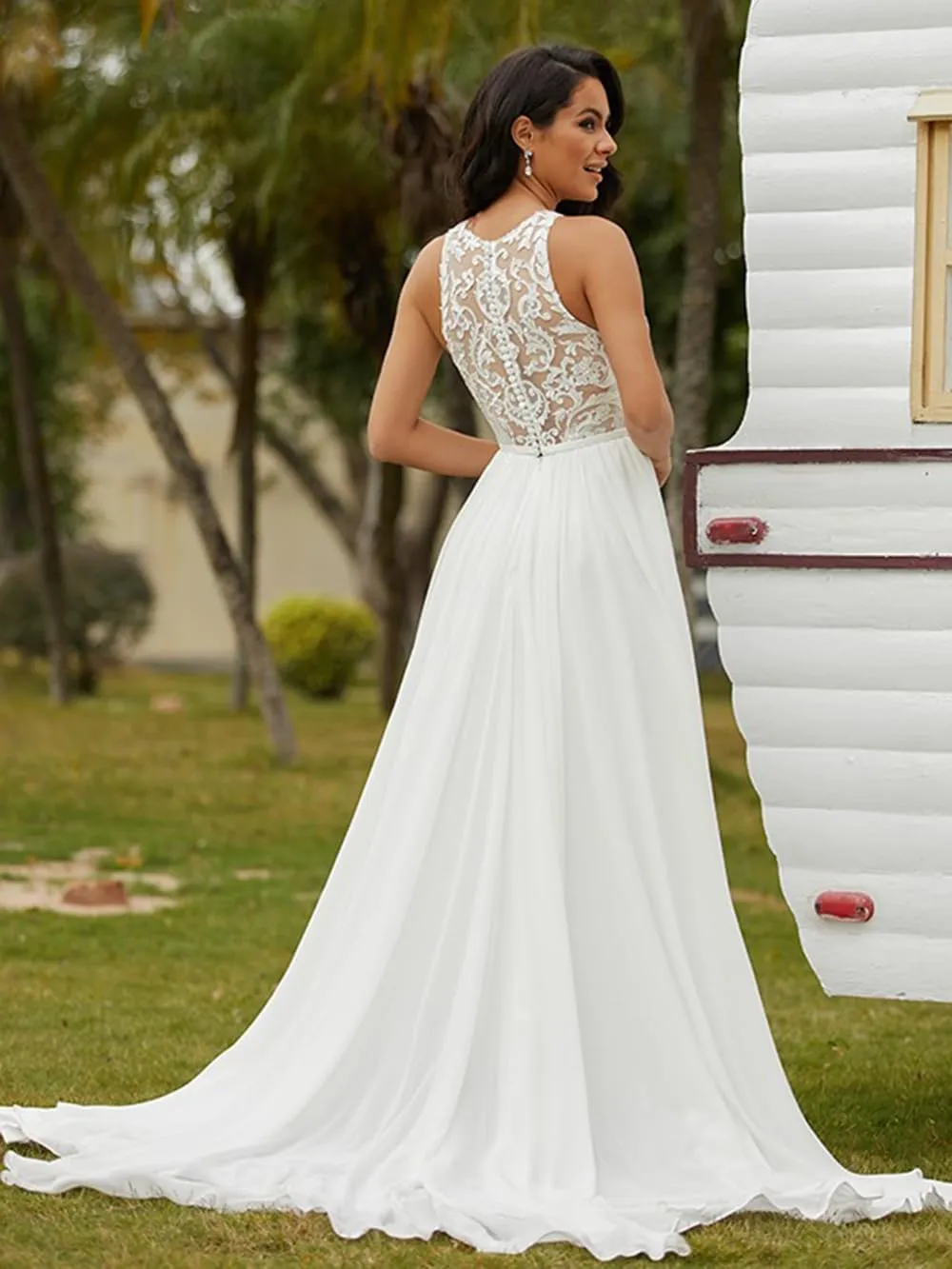 Raseal Simple Satin Bridal Dress Long for Women Off The Shoulder A Line Wedding Dress for Bridal RSWD001