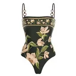 Shelby - Floral Print One-Piece Swimsuit Set