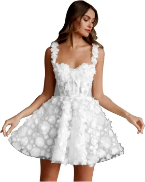 Simple Short Satin Wedding Dresses for Bride 2025 Formal Engagement Elopement Strapless Bridal Shower Dress for Women