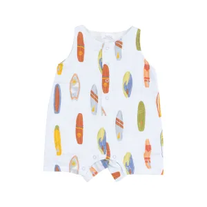 Sleeveless Shortie Romper - Vintage Surfboards