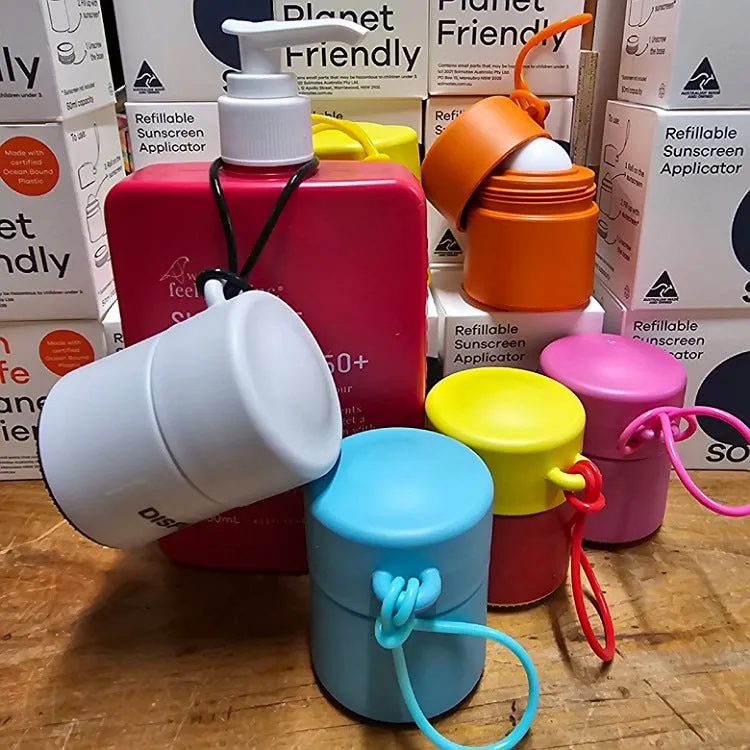 SOLMATES REFILLABLE ROLL-ON SUNSCREEN APPLICATOR