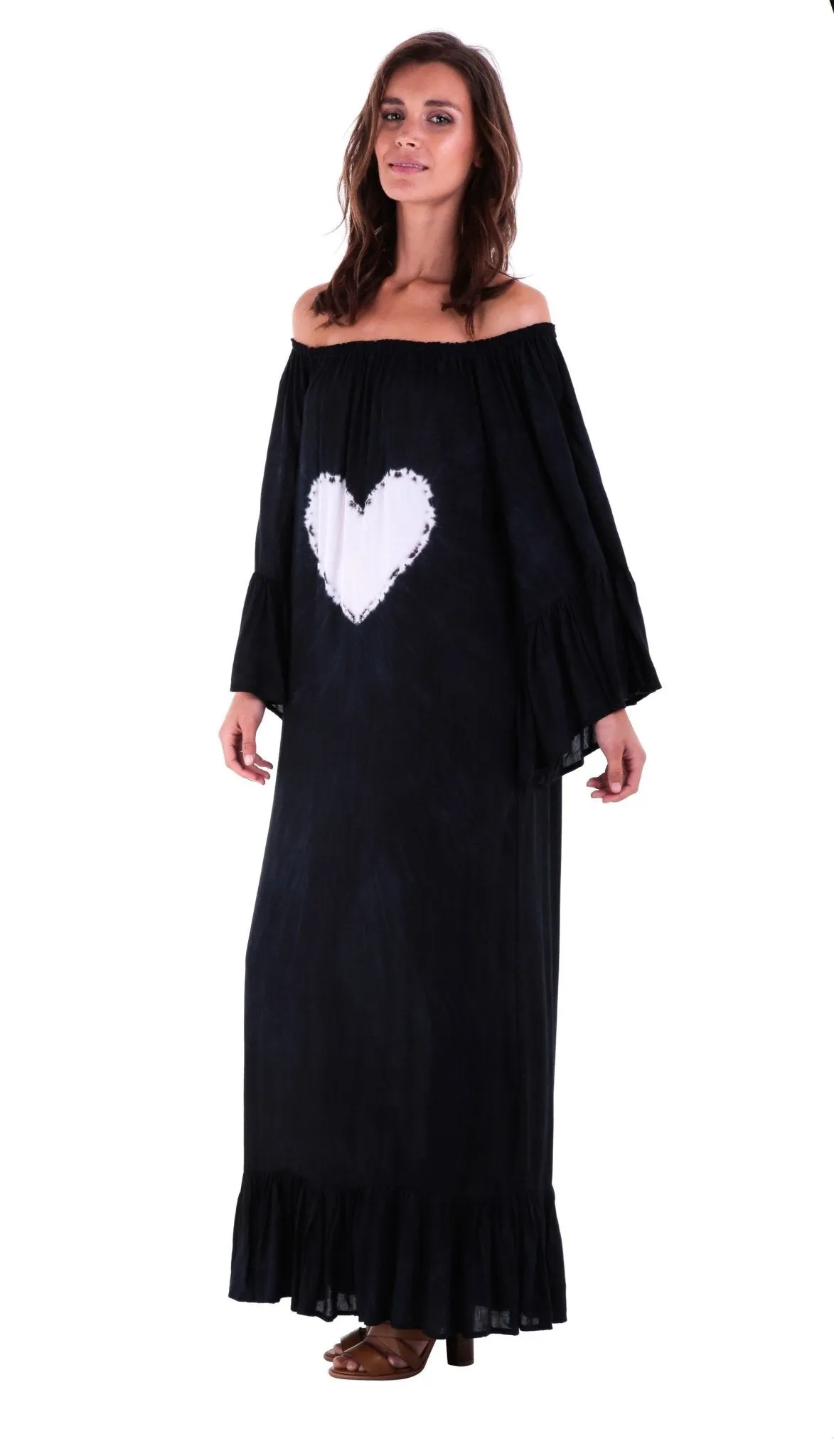 Sophia Embellished Long Heart Kaftan