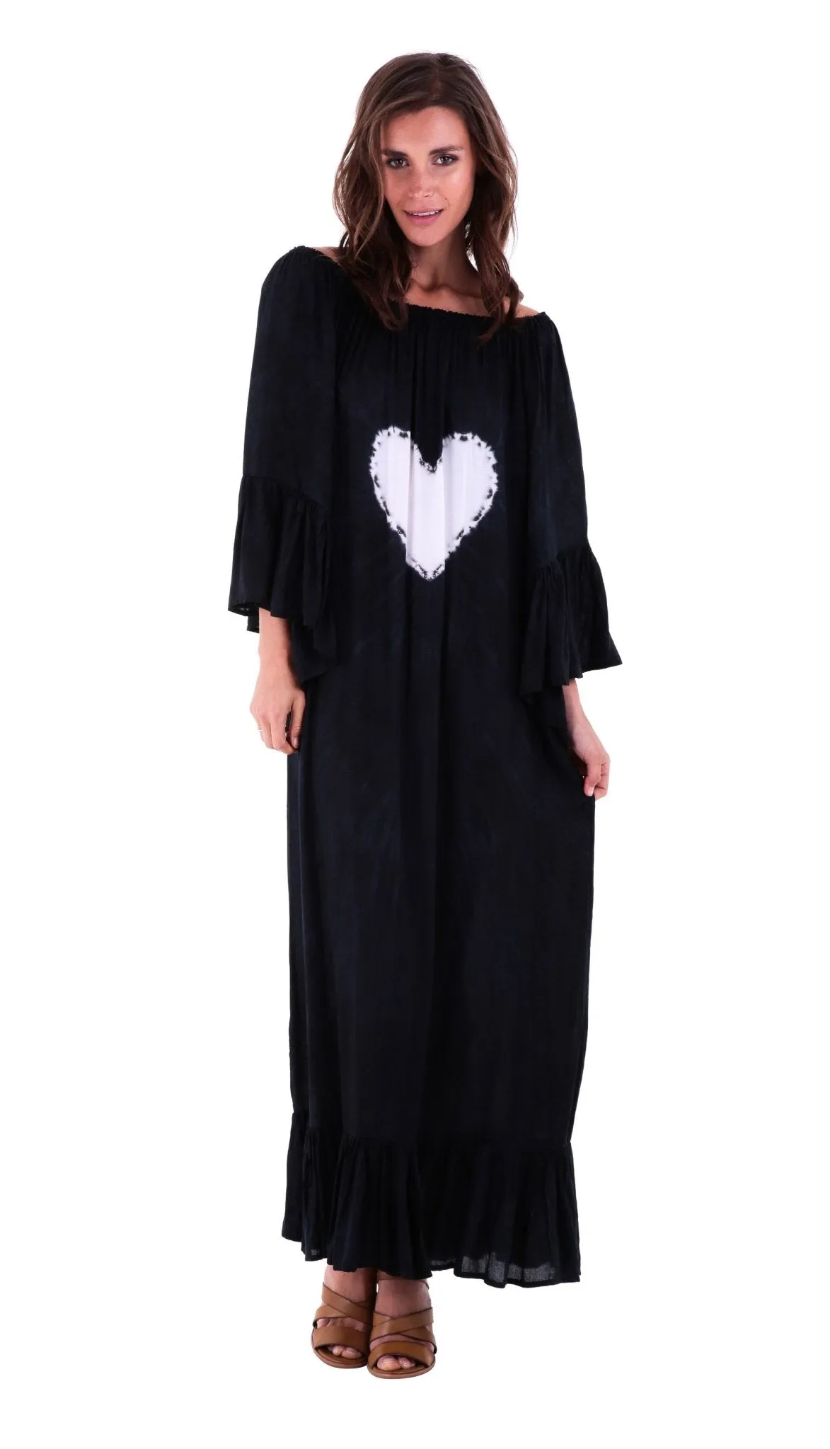 Sophia Embellished Long Heart Kaftan