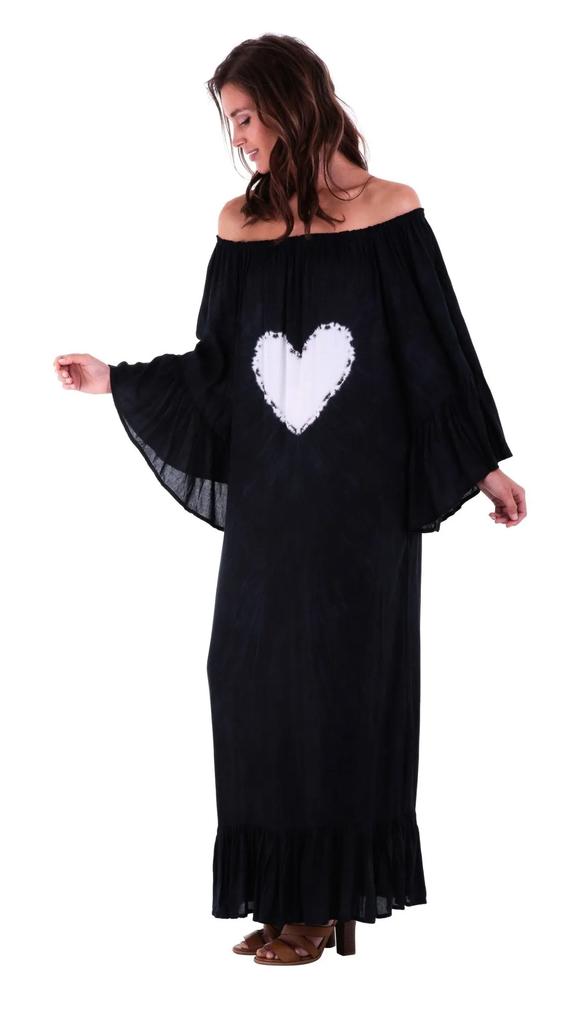 Sophia Embellished Long Heart Kaftan