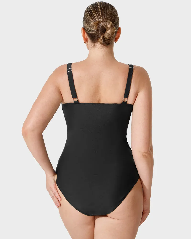 Stylish Leopard Print One-Piece Swimsuit