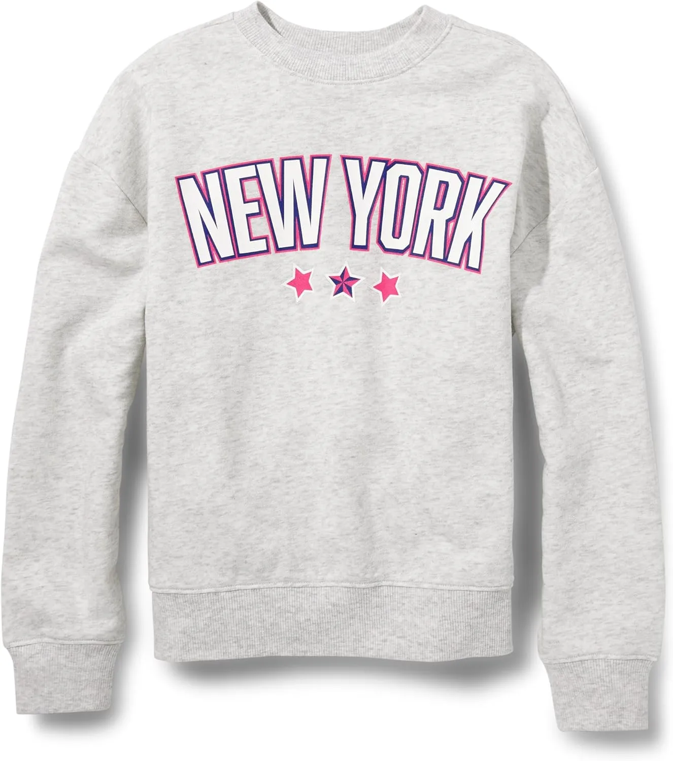 Sugar & Jade Girls' Teen Long Sleeve Pull Over Oversized Sweatshirt