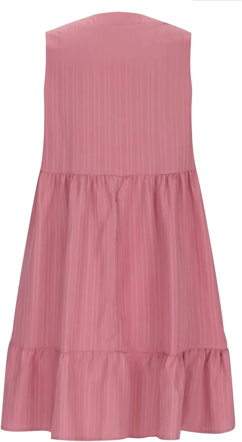 Summer Dresses for Women 2025,Petite Sleeveless Sundresses V Neck Dressy Casual Plus Size Midi Easter Beach Dress