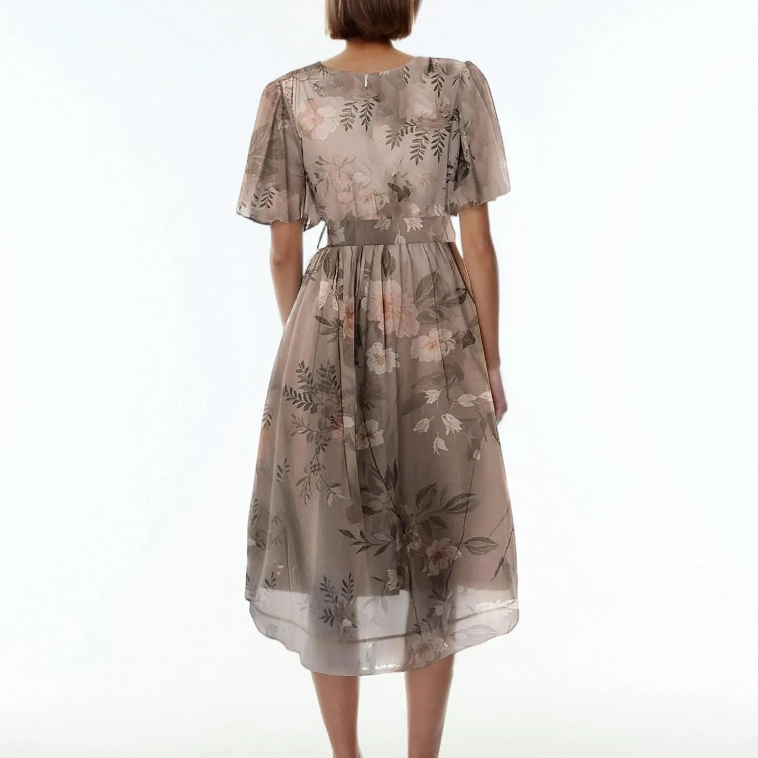 Sundresses for Women,Cocktail Prom Summer Sexy Dress Chiffon Womens Spring Dresses Wrap Flowy Wedding Guest