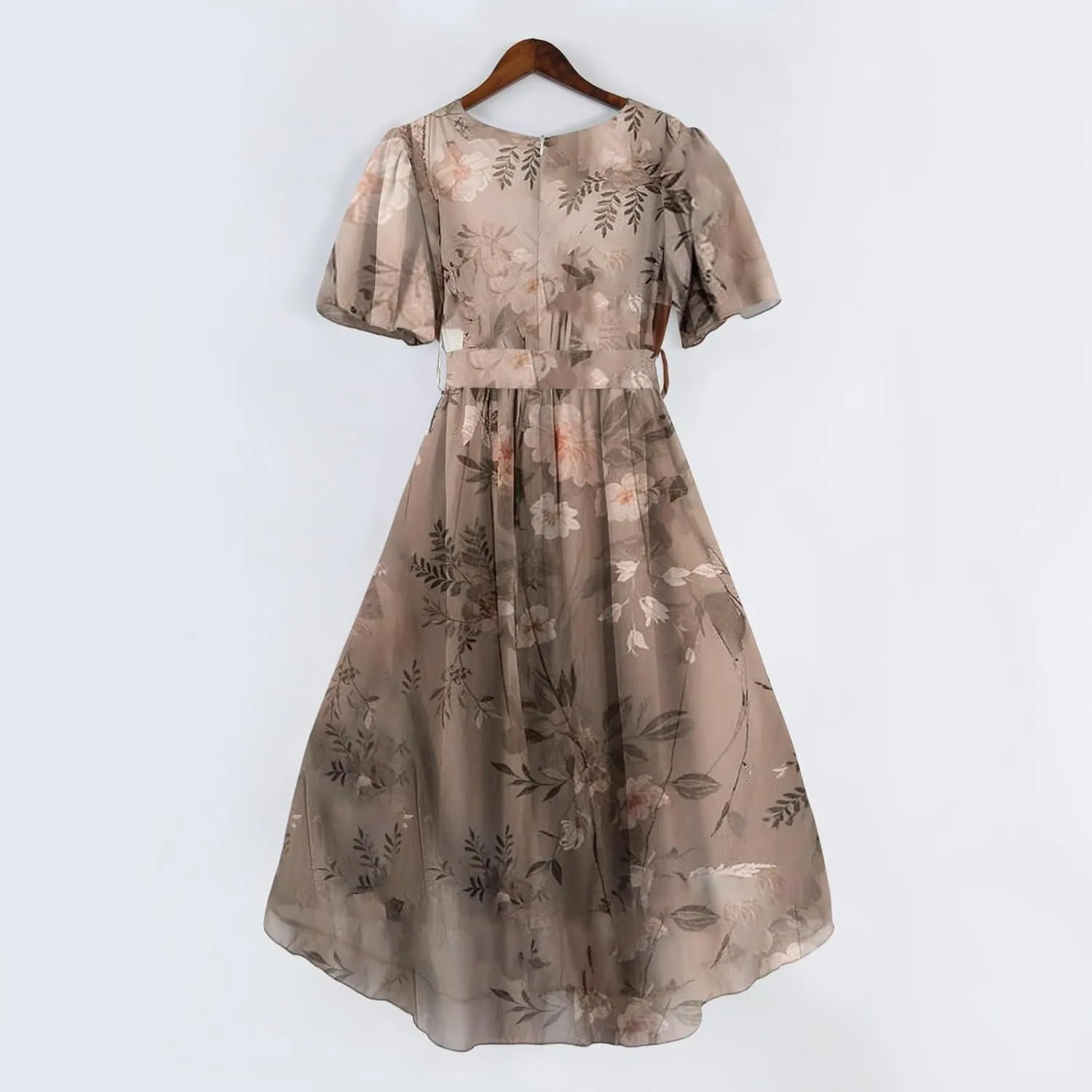 Sundresses for Women,Cocktail Prom Summer Sexy Dress Chiffon Womens Spring Dresses Wrap Flowy Wedding Guest
