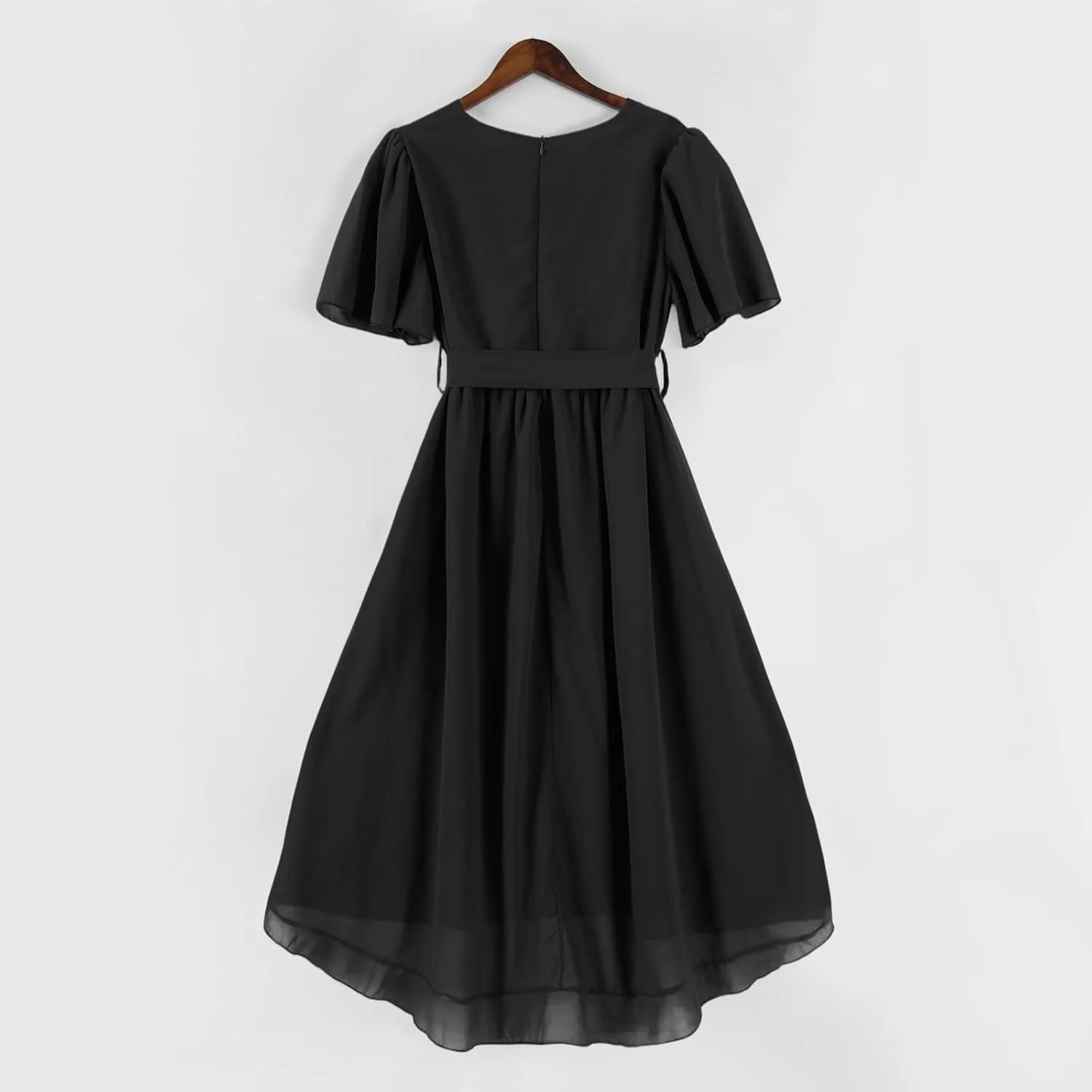 Sundresses for Women,Cocktail Prom Summer Sexy Dress Chiffon Womens Spring Dresses Wrap Flowy Wedding Guest