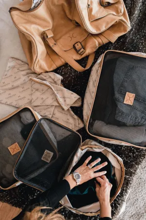 Travel Luggage Organizer Pods Logo Print