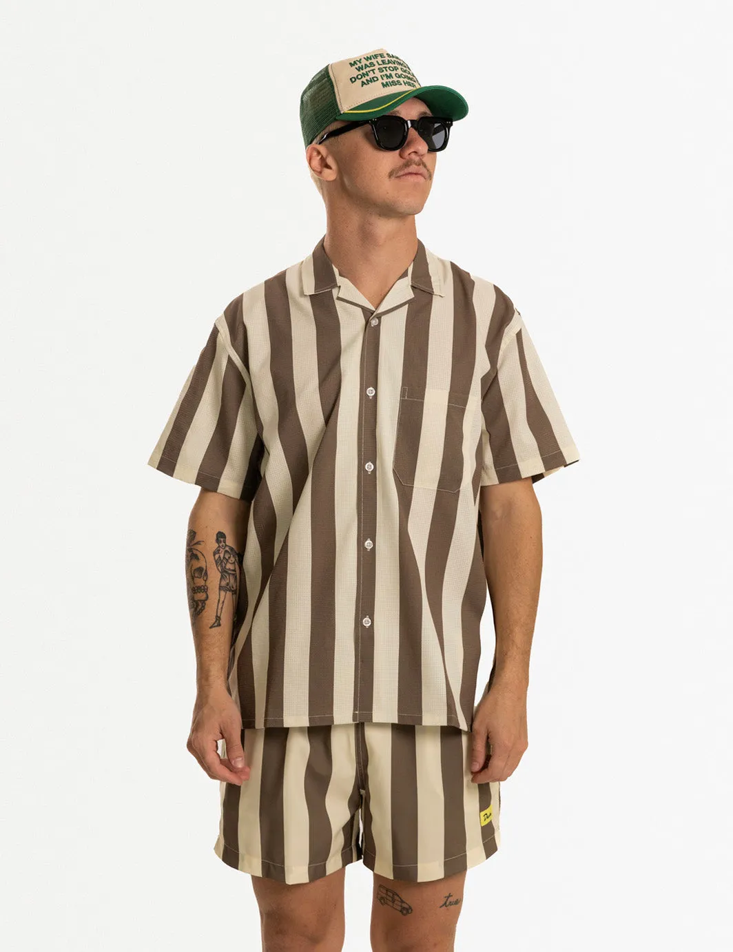 Travel Swim Short Brown