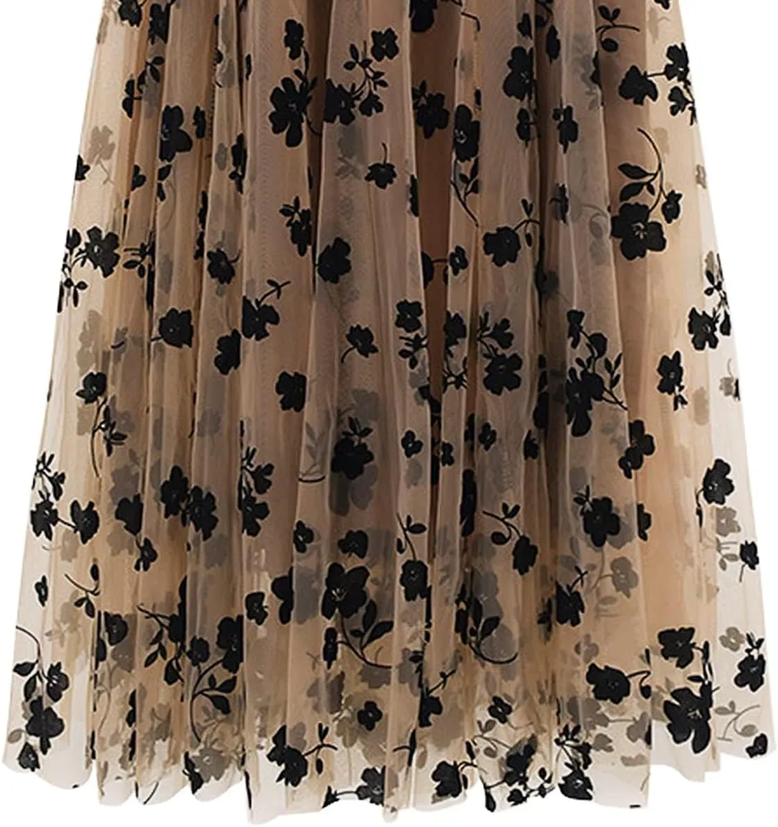 WDPL Women's High Low Long Tutu Tulle Bustle Skirt Elastic Waist Festival Party Skirt
