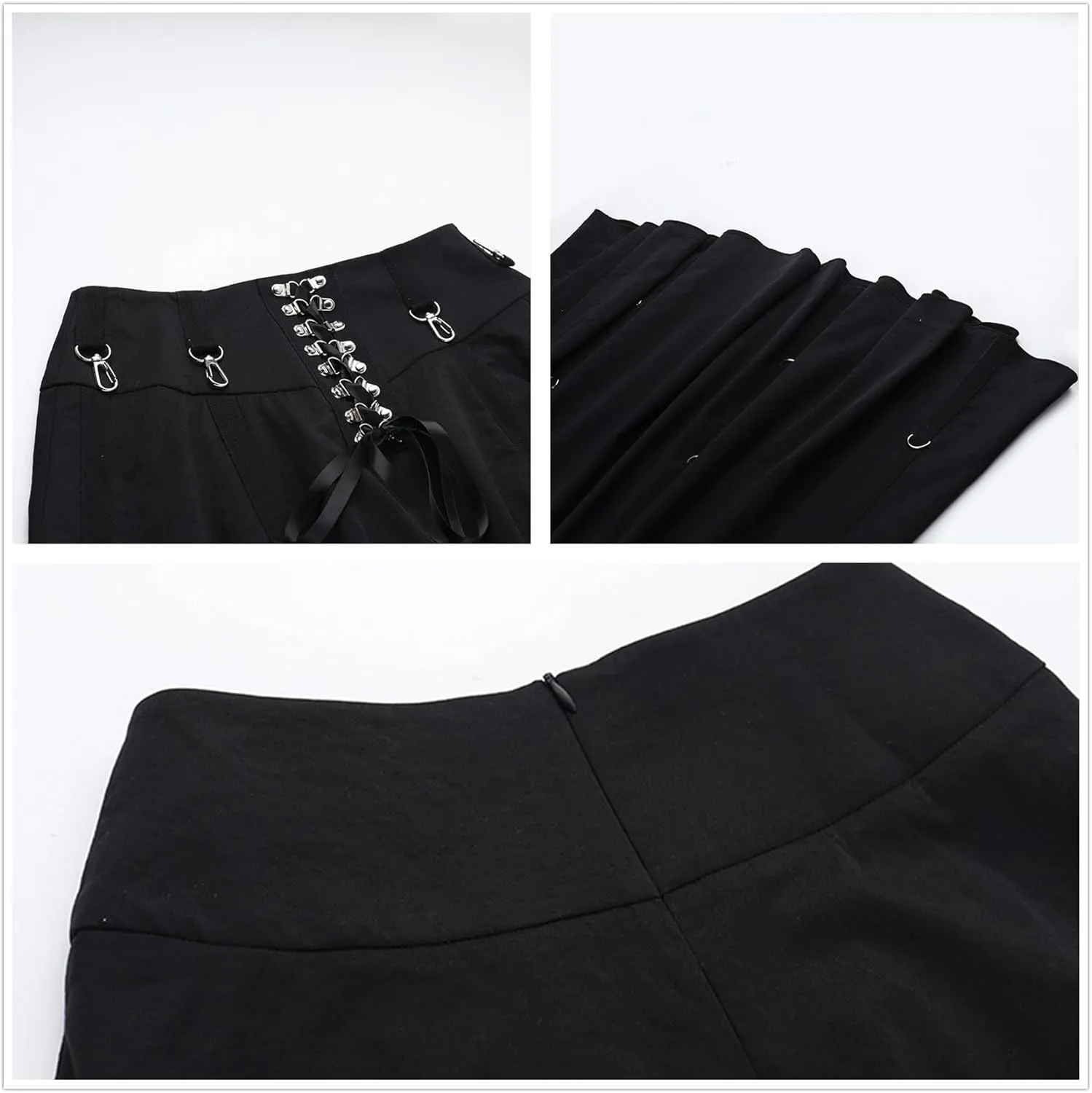 win2win Goth Skirt for Women Punk Fairy Grunge Y2k Gothic Rave Summer Festival