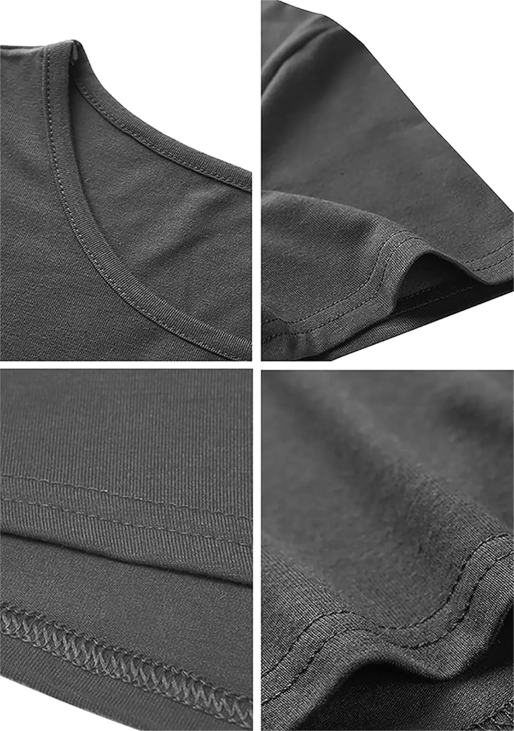 Women's Casual Solid Color Sundress Fashionable Two Pockets Midi Dresses Lightweight Cocktail Party T-Shirt Dresses