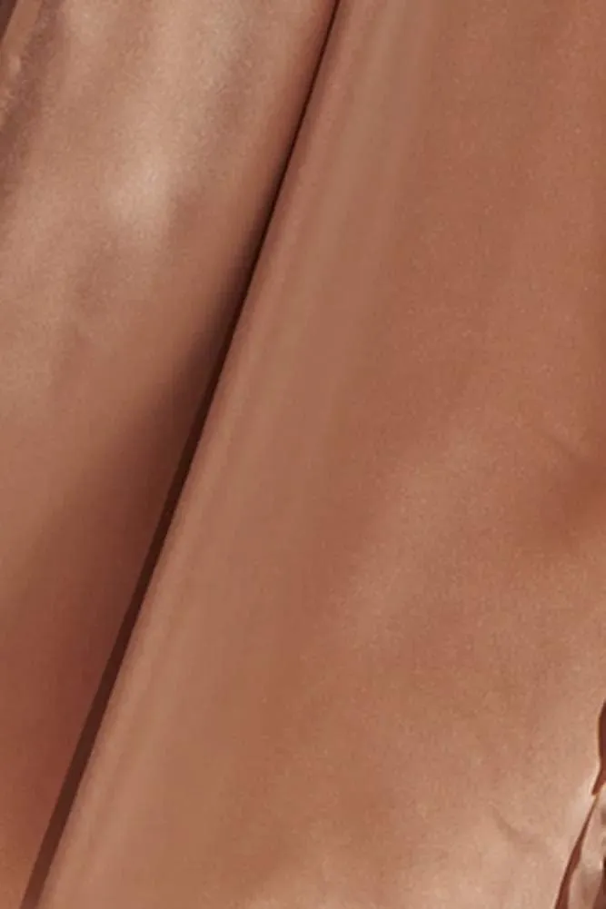 Women's Satin Formal Dress Sexy V Neck Backless Split Long Maxi Cocktail Party Wedding Guest Dress