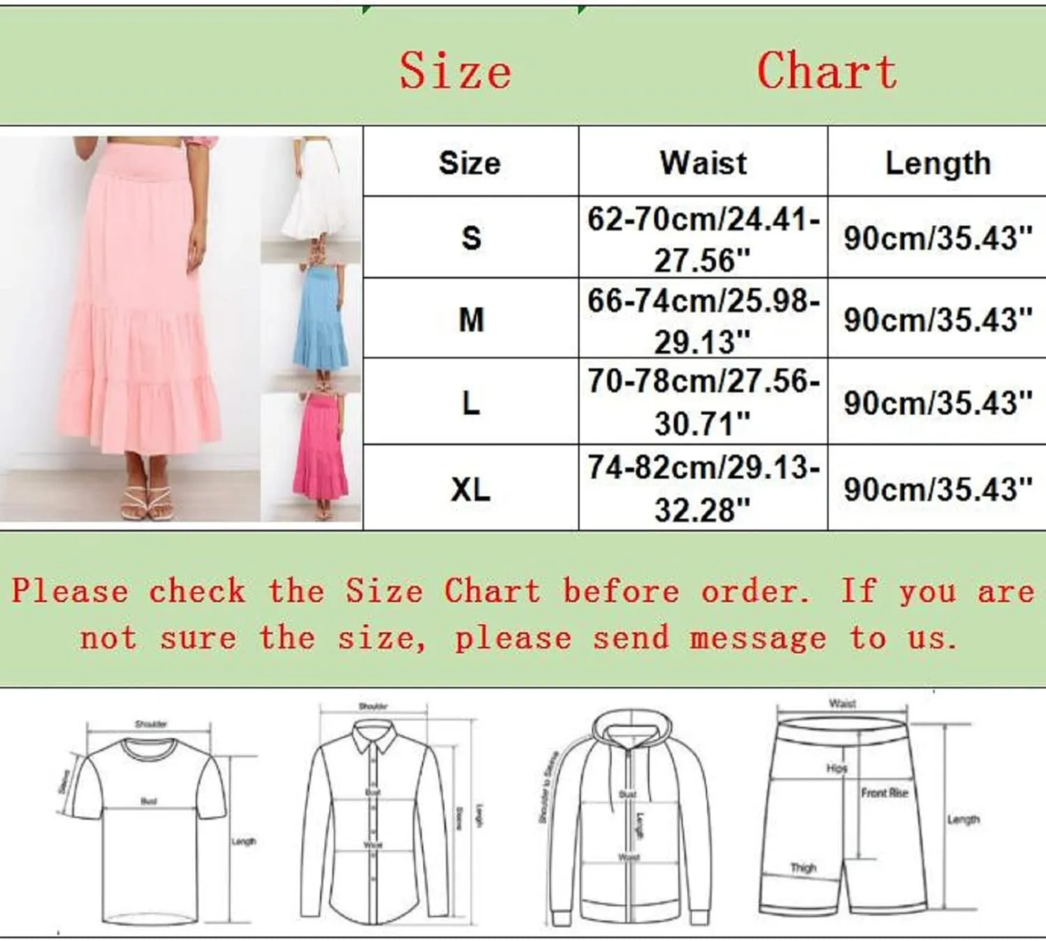Womens Skirts Pleated A-Line Swing Skirt Vintage Irregular Midi Skirts Ruffle Layered High Waist Hip Long Skirt