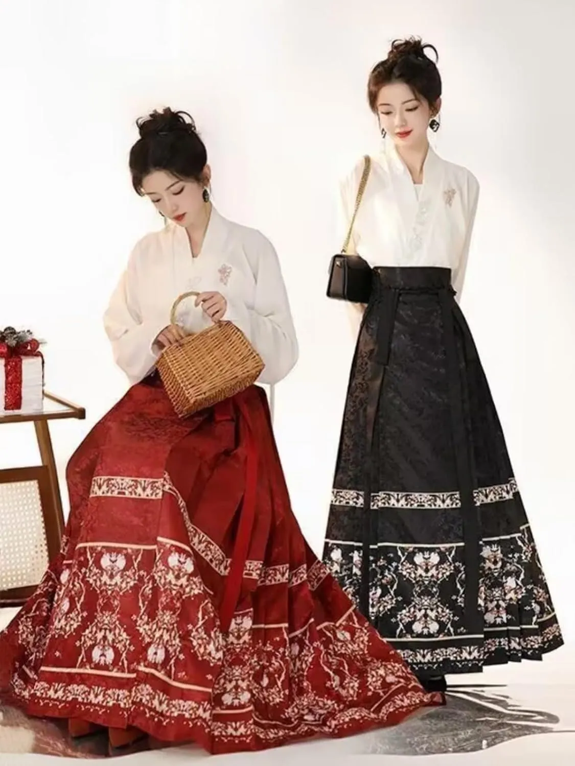 Women's Traditional Chinese Hanfu Dress, 2-Piece Chinese-Style Ancient Cosplay Costume, M/XL