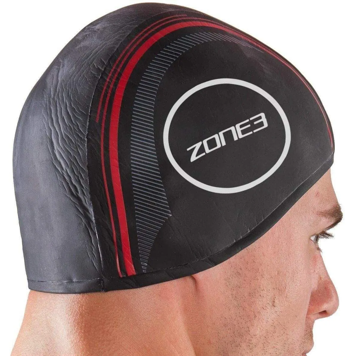 Zone3 Neoprene Strapless Swim Cap - Black
